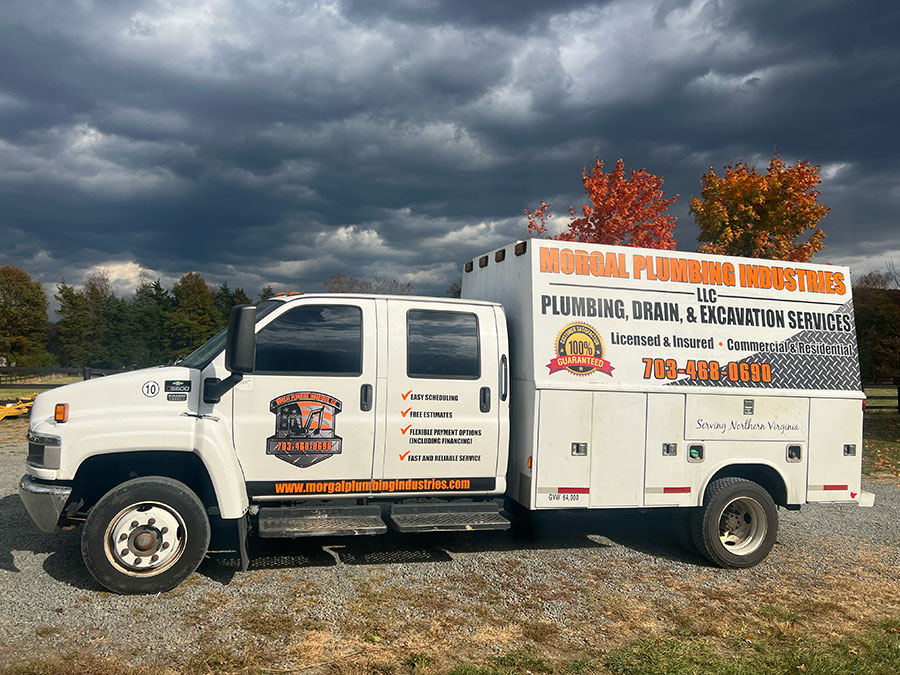 Morgal Plumbing Industries truck equipped for emergency plumber services in Warrenton, VA